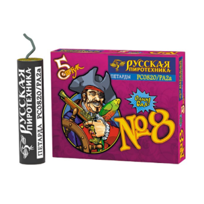 Петарда фитильная № 8 Петарды купить в Смоленске | smolensk.salutsklad.ru
