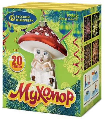 Мухомор Батарея салютов купить в Смоленске | smolensk.salutsklad.ru